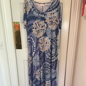 Belle by Kim Gravel Short Sleeved Maxi Dress